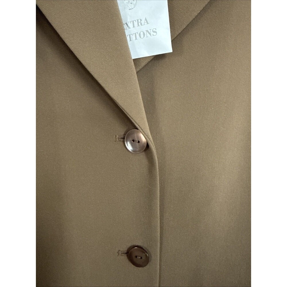 NEW Talbots Women's Pure Silk Suit Jacket/Pant Set Lined Sz 10 Brown MSRP $286 - Picture 6 of 10